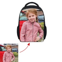 2020 new rucksack custom color picture photo printing student school bag zipper backpack boy girl christmas gift