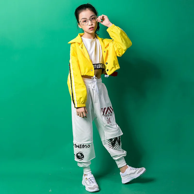 Модный свободный костюм с курткой и штанами детская одежда для соревнований на