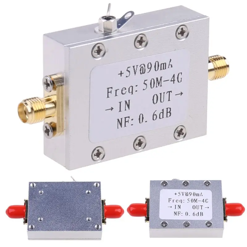 

50M-4GHz усилитель низкого уровня шума LNA Ham радио модуль RF FM HF VHF NF = 0.6dB -110dBm Y5JA
