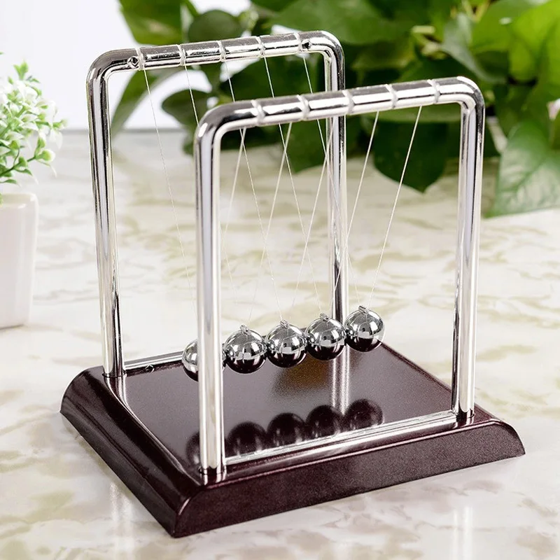 

Balls Toy Newtons Cradle Ornament Craft ABS Metal Elegant Magical Office Experiment Black Pendulum Generous Pool Cradle Physical