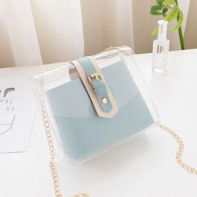 2021 Women's Transparent Jelly Bag Wholesale Single Shoulder Messenger Ladies Bags Small Bag Fashion Women Bag