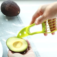 3 in 1 avocado slicer shea corer butter fruit peeler cutter pulp separator plastic knife kitchen gadgets kitchen vegetable tools