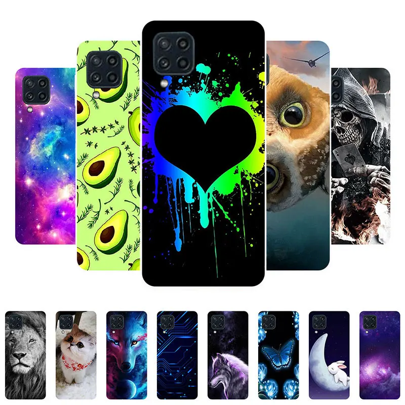 

For Samsung Galaxy M32 Case Soft Silicone TPU Phone Cases For Samsung M32 Back Cover M325F Heart Fundas for Samsung M 32 Case