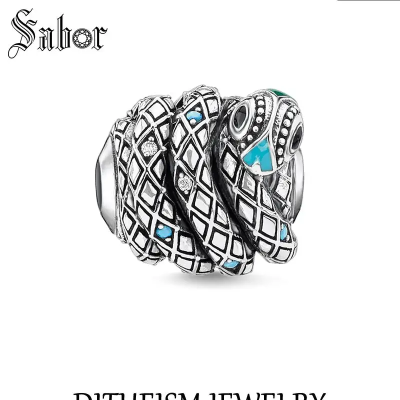 Женский бисер сделай сам Змеиный синий 2020 серебряный цвет ювелирное изделие