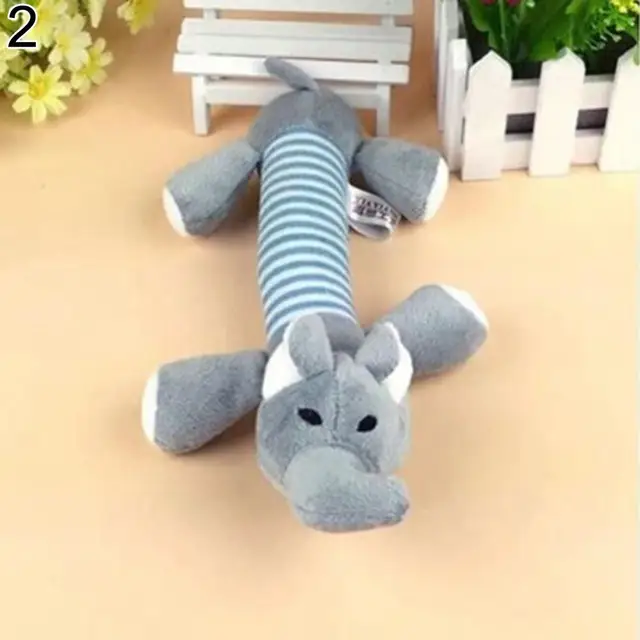 Elephant Pig Duck Squeaky Squeaker Plush Chew Bite Resistant Play Souud Toy for Pet Puppy Dog Pets Accessories Supplies 3