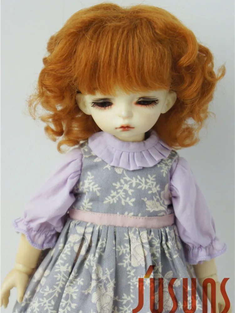Парики для кукол JD012, 6-7 дюймов, 7-8 дюймов, 8-9 дюймов, короткие, волнистые, София мохер, волосы BJD 1/6 1/4 1/3 YOSD MSD