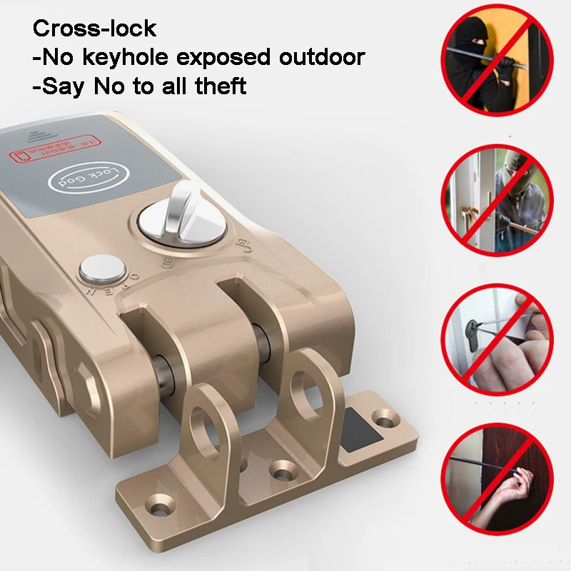Smart Door Lock Invisible Hidden Remote Control Bluetooth Wifi Electronic Home Automation Alexa Google home | Безопасность и