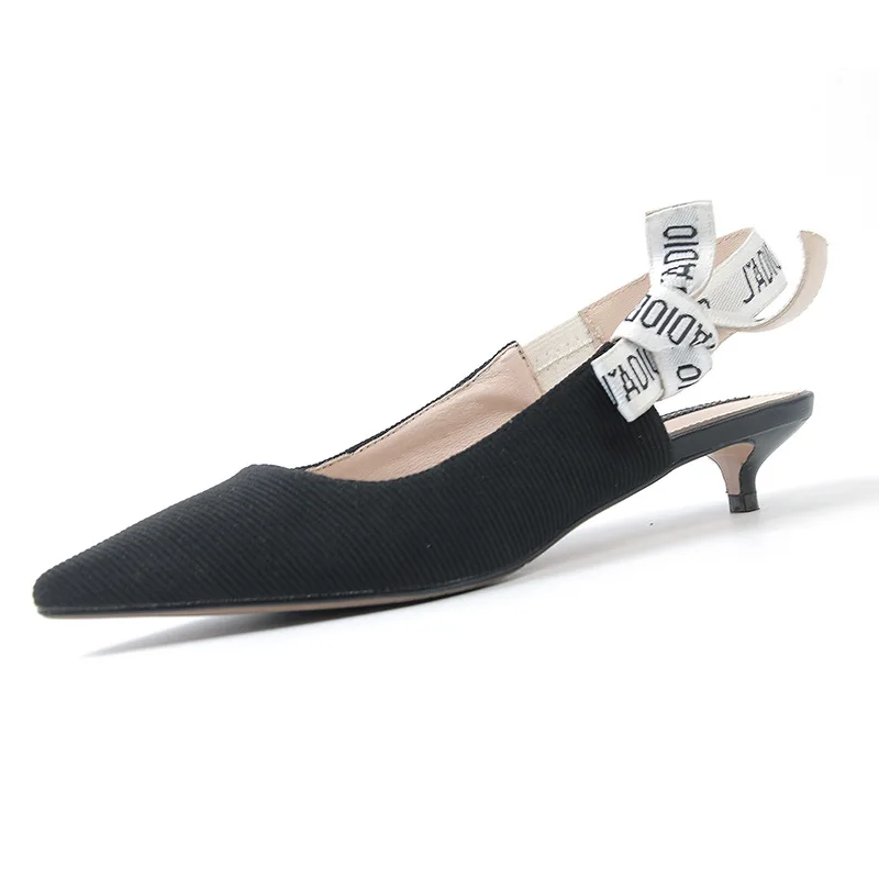 

Cat heel sandals women's small heel shoes 2020 new low heel high heel shoes women's summer pointed versatile temperament