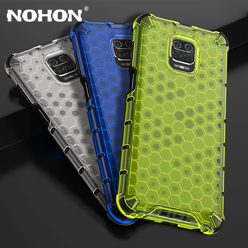 

Nohon Hybrid Armor Phone Cases for Redmi Note 9 Pro Case Protective for Redmi Note 10 8 K40 K30 Poco X3 NFC M3 Mi 11 10 Cover