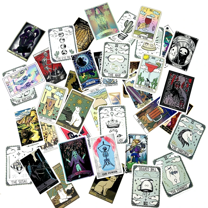 50 шт. Fate Game Tarot наклейка Скрапбукинг для игрушек СКЕЙТБОРД гитара багаж чемодан мотоцикл ноутбук компьютер