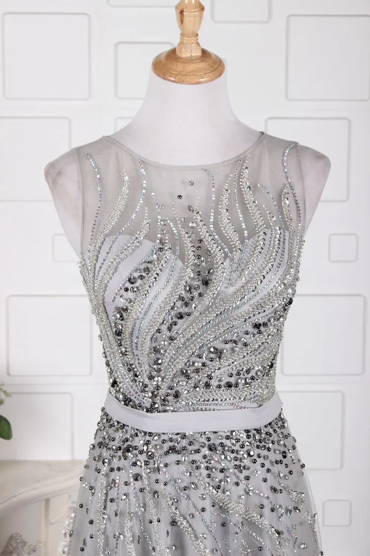 2020 Модные Вечерние Платья с дизайнерскими бусинами и кристаллами реальные