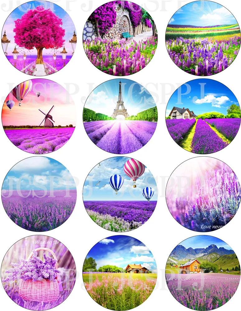 

Водостойкая стеклянная наклейка лавандового одуванчика, ювелирные изделия, обувь для багажа, украшения одежды, аксессуары, мозаика размеро...