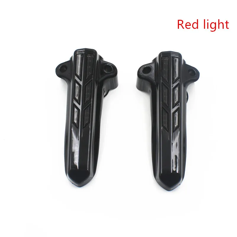 Мотоциклетные черные Передняя Нижняя вилка ножные Чехлы W/Светодиодный