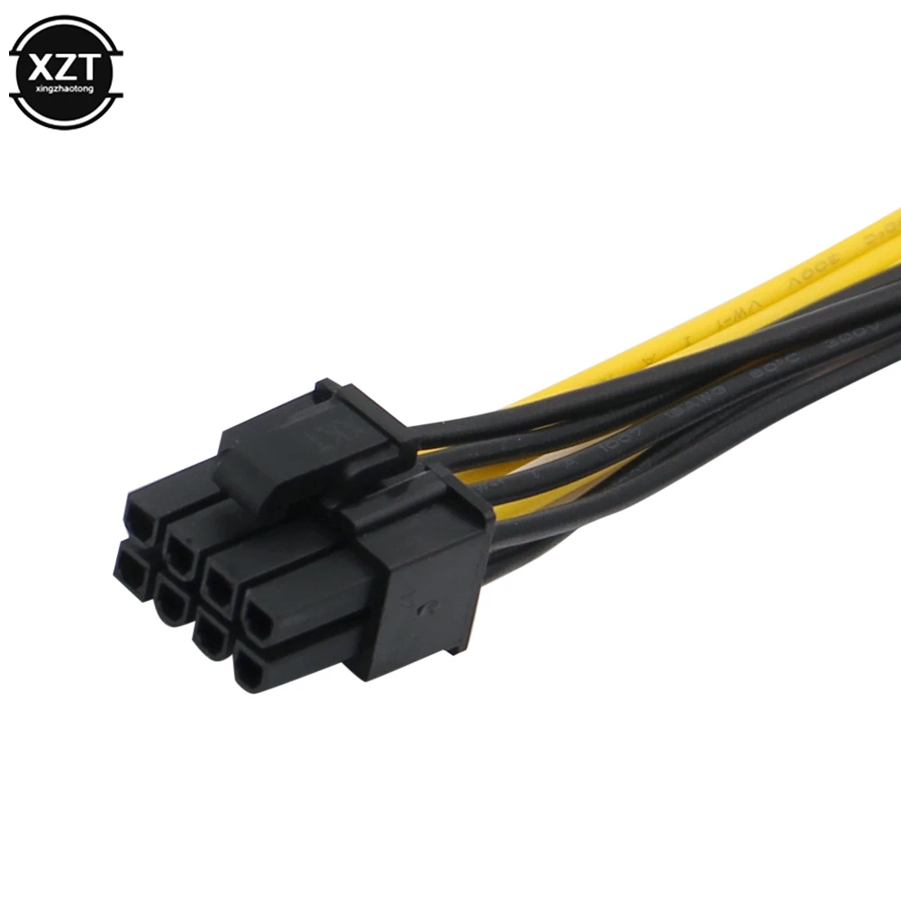 5 шт./лот GPU 8pin разъем на двойной PCI-E PCI Express 8p( 6 + 2 pin) Кабель питания папа 18AWG провод