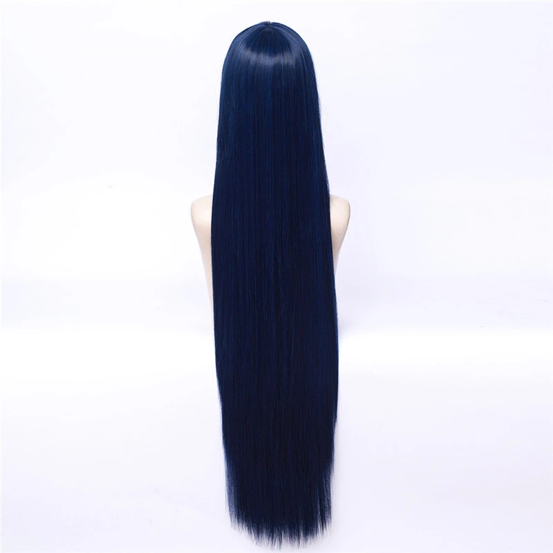 

Anime NARUTO Hyuga Hinata Cosplay Wig Black Blue Long straight Heat Resistant Synthetic Hair Wig Pelucas+ Hair Net