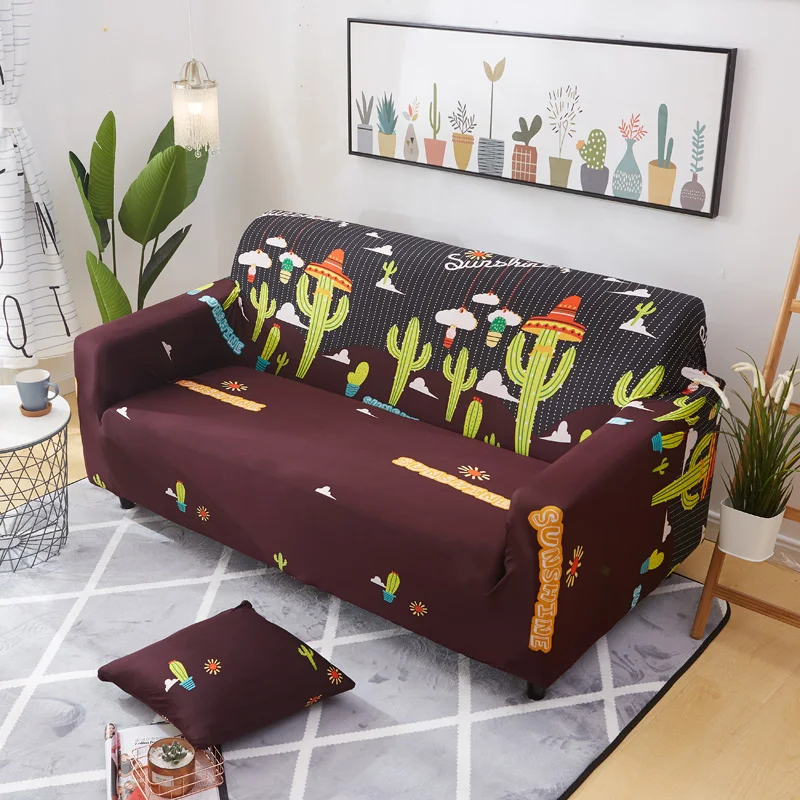 Чехол для дивана нескользящий секционный эластичный чехол 1/2/3/четыре места