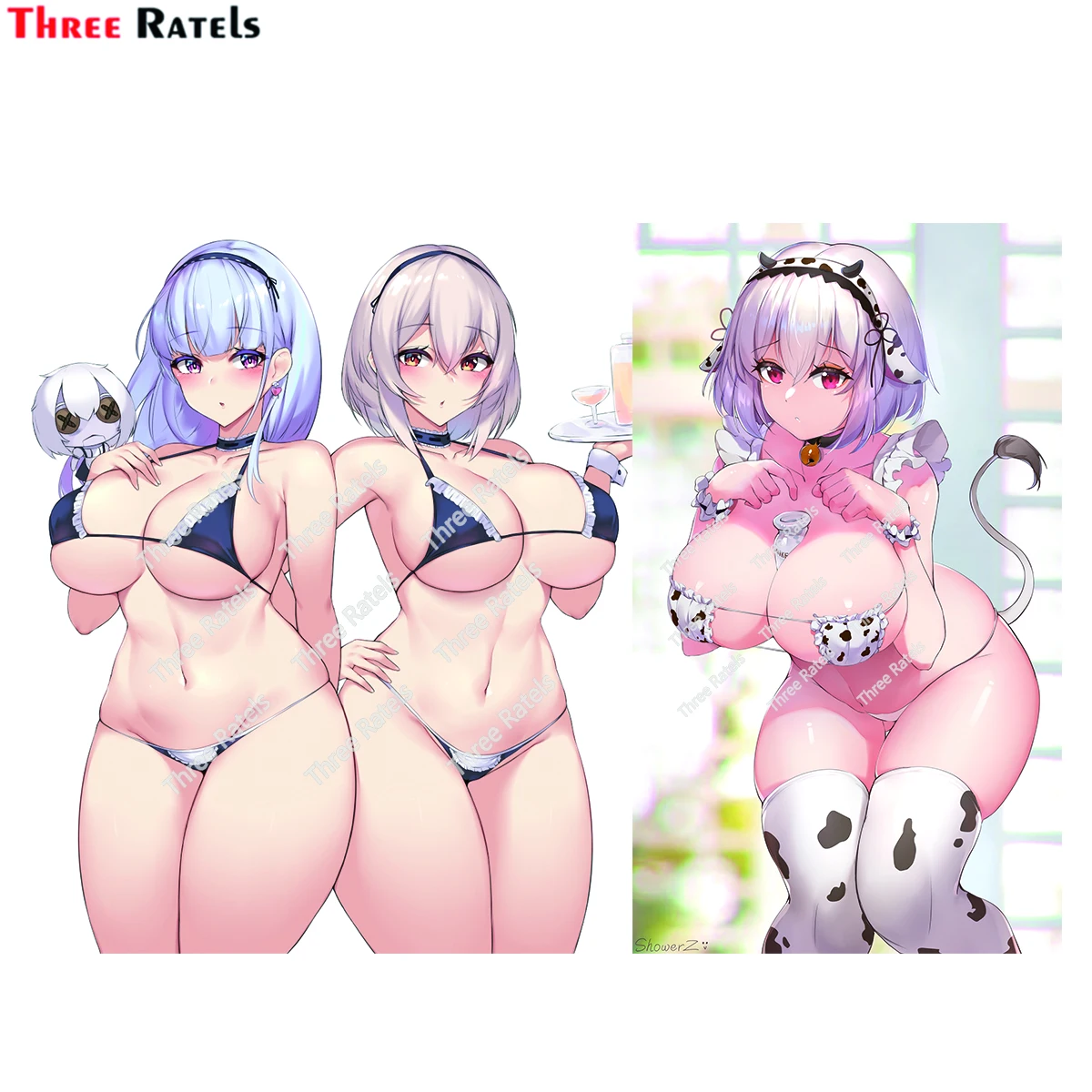 

Three Ratels E710 Sexy Anime Sirius Azur Lane Occlusion Scratch DIY Vinyl Material Decor Sticker Vinyl Material Waterproof Decal