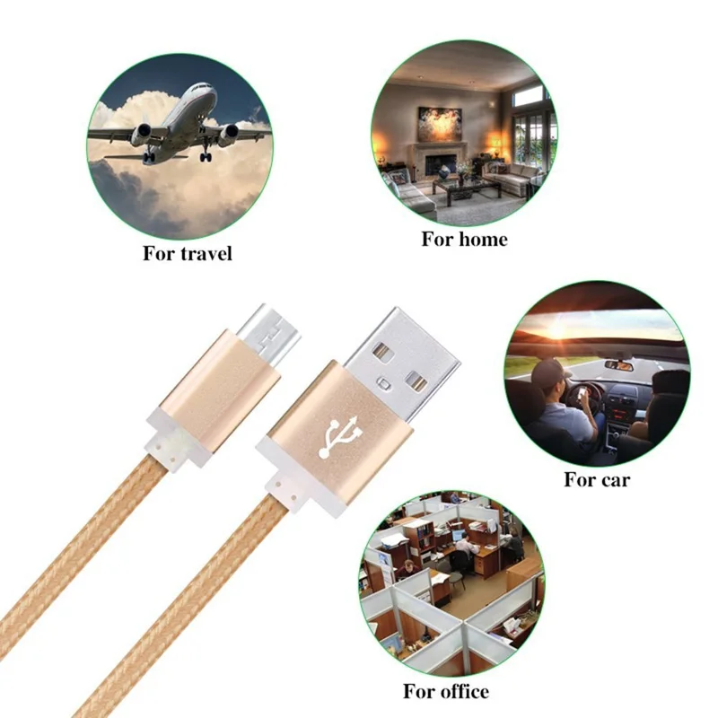 Micro USB кабель для Redmi 5 5A 6 Pro 6A 7 7A GO Note 4 4X Быстрая зарядка 2.4A 1M 2M 3M 0 2 M кабель|Кабели