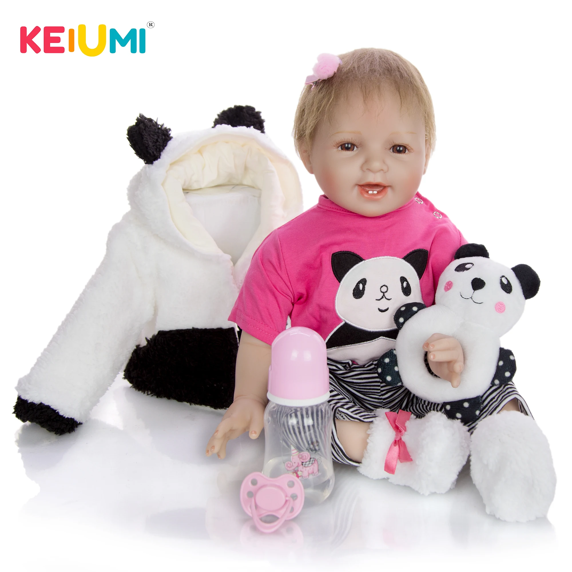 Очаровательные Куклы Новорожденные 22 дюйма 55 см мягкие куклы смайлики с тканевым