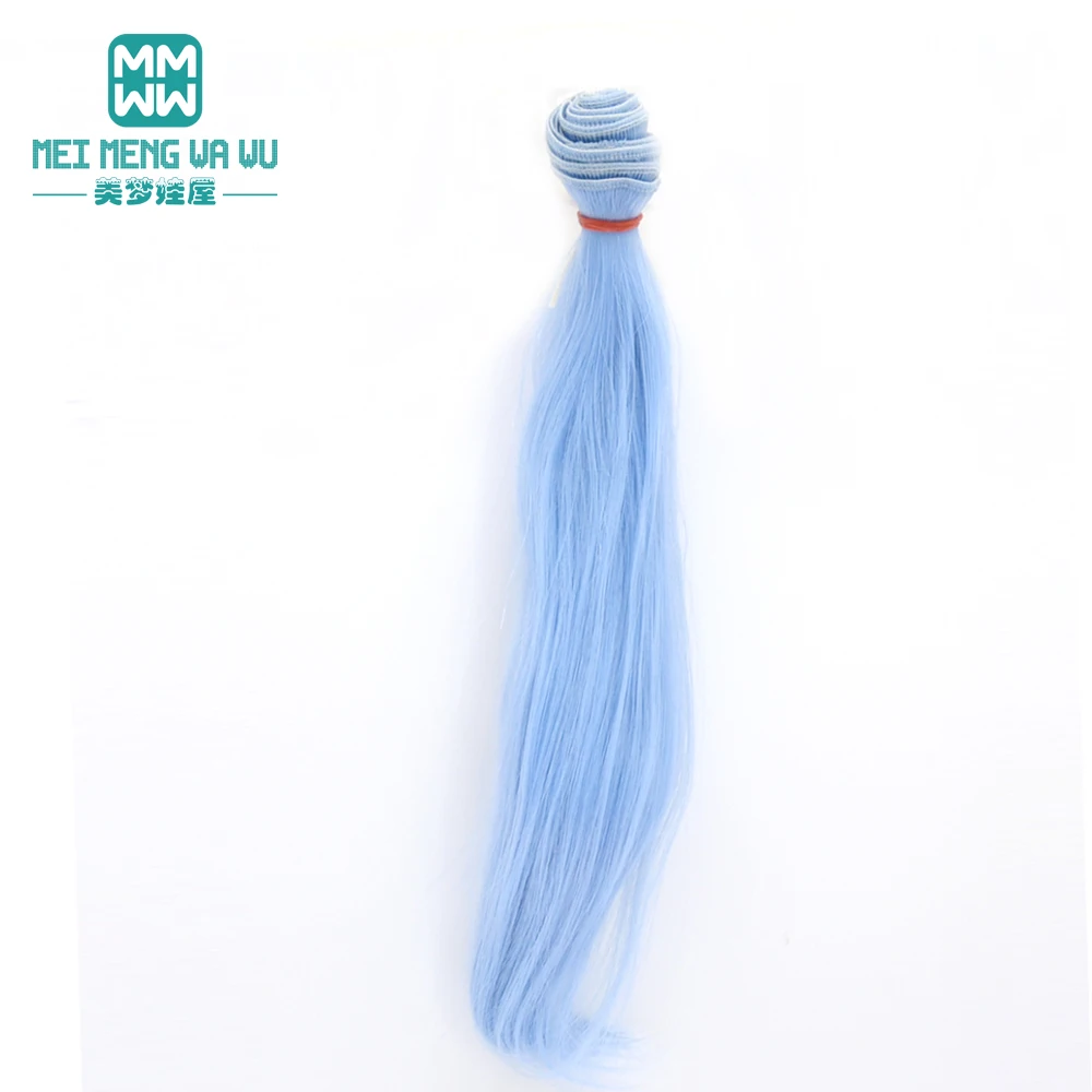 25 см * 100 прямые парики 1/3 1/4 1/6 BJD/SD кукла для волос DIY высокотемпературная