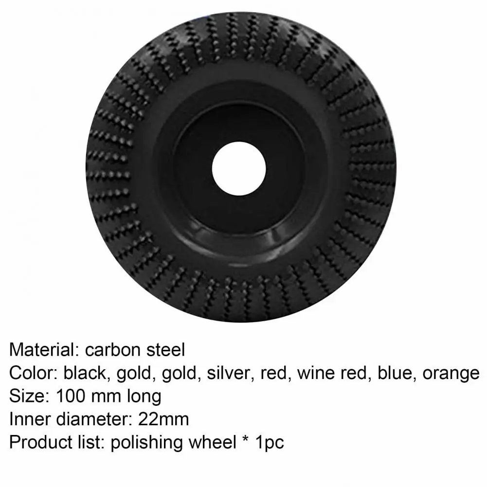 

100mm Sanding Disc Curved Wear-resistant Carbon Steel Professional Carving Wheel for Woodworking Accessories Tools