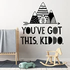 Скандинавская Настенная Наклейка у вас есть этот малыш, Настенная Наклейка для игровой комнаты, путешествий, изучения, вдохновляющих цитаты, детская комната Vi