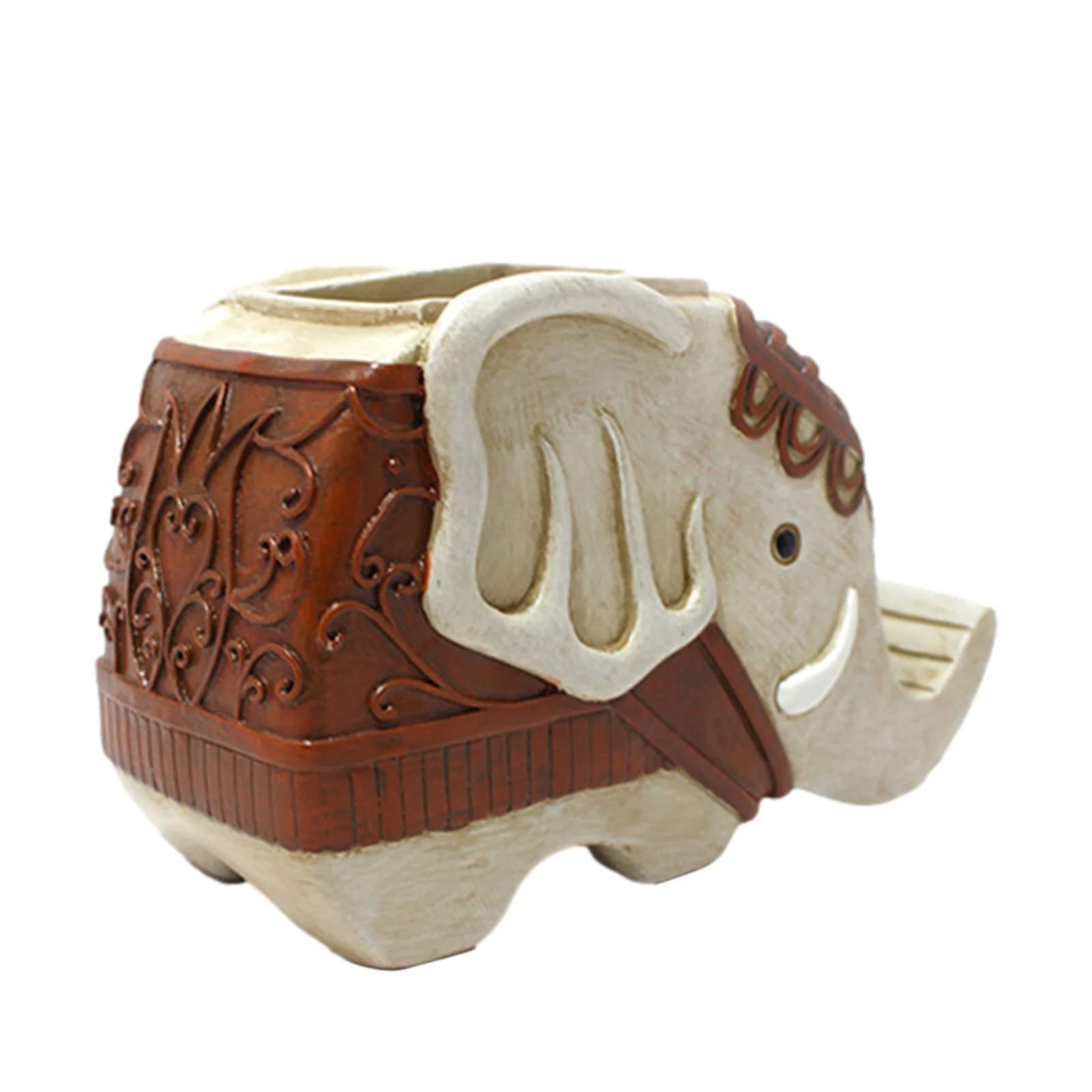 

Pencil Holder Phone Stand Elephant Shaped Office Desk Organizer School Students Gifts Pen Storage Box Home Tabletop Art Ornament
