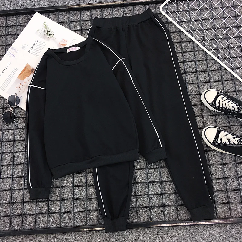 Mooirue/женские спортивные костюмы комплекты из 2 предметов осенне-зимние M-4XL