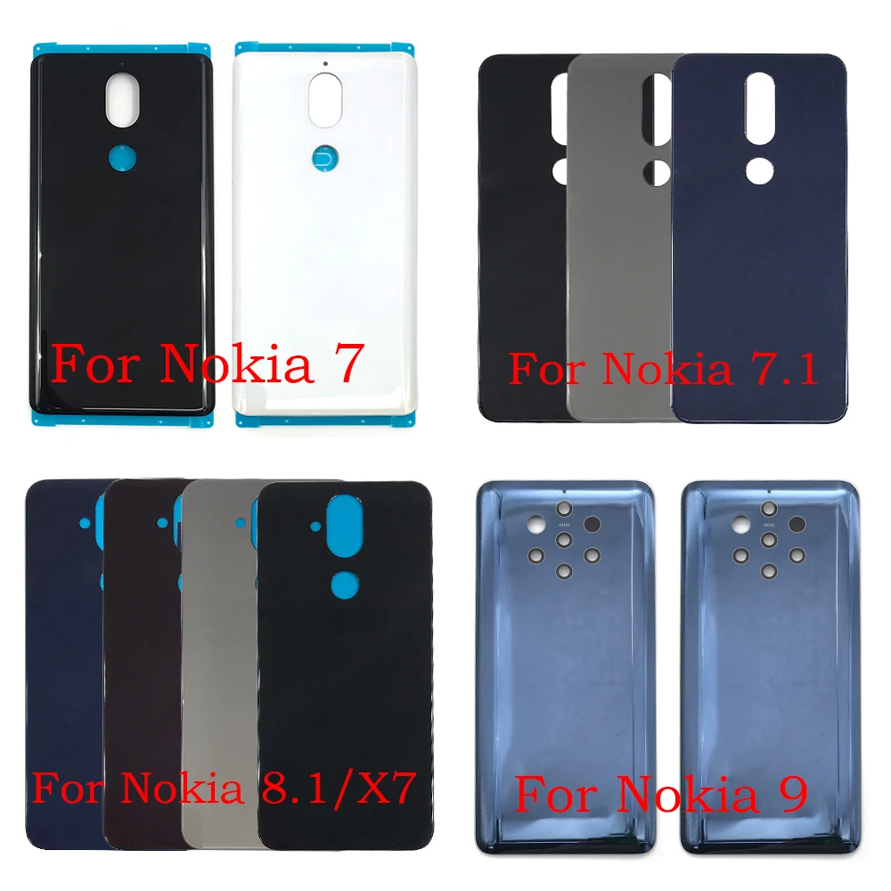 

Задняя крышка батареи Стекло для Nokia 9/для Nokia 7/для Nokia 7,1/для Nokia 8,1 X7 запасные части
