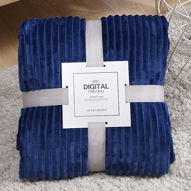 

Super Soft Blanket Flannel Aircraft Sofa Use Office Children Blanket Towel Travel Fleece Mesh Portable Car Travel Cover Blanket