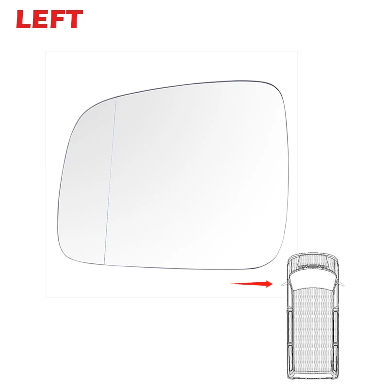 

Боковое зеркало заднего вида, стекло с подогревом, противотуманное стекло с подогревом двери, зеркало заднего вида, подходит для VW Transporter T5 2003-2009, автомобильные аксессуары