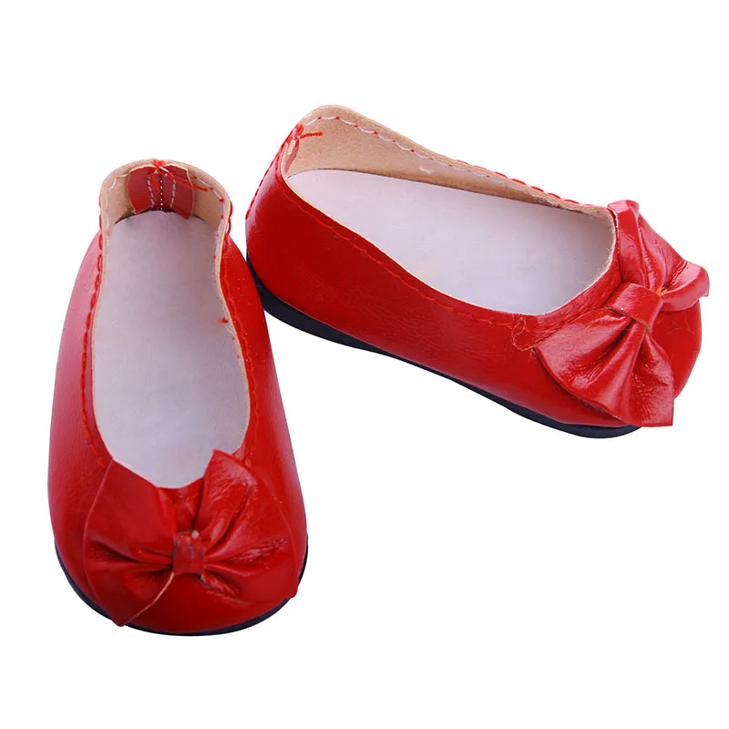 Повседневная обувь на плоской подошве с бантом подходит для 18-дюймовых