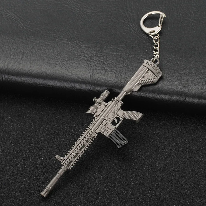 

Weapons-Sniper Key chain Battle-Grounds Keychain 98K-AK47 Model Gun Keyring Jewelry PUBG-Games Fans Gift Men