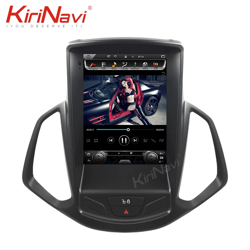 Вертикальный экран KiriNavi в стиле Tesla Android 10 0 4 дюйма автомобильное радио GPS