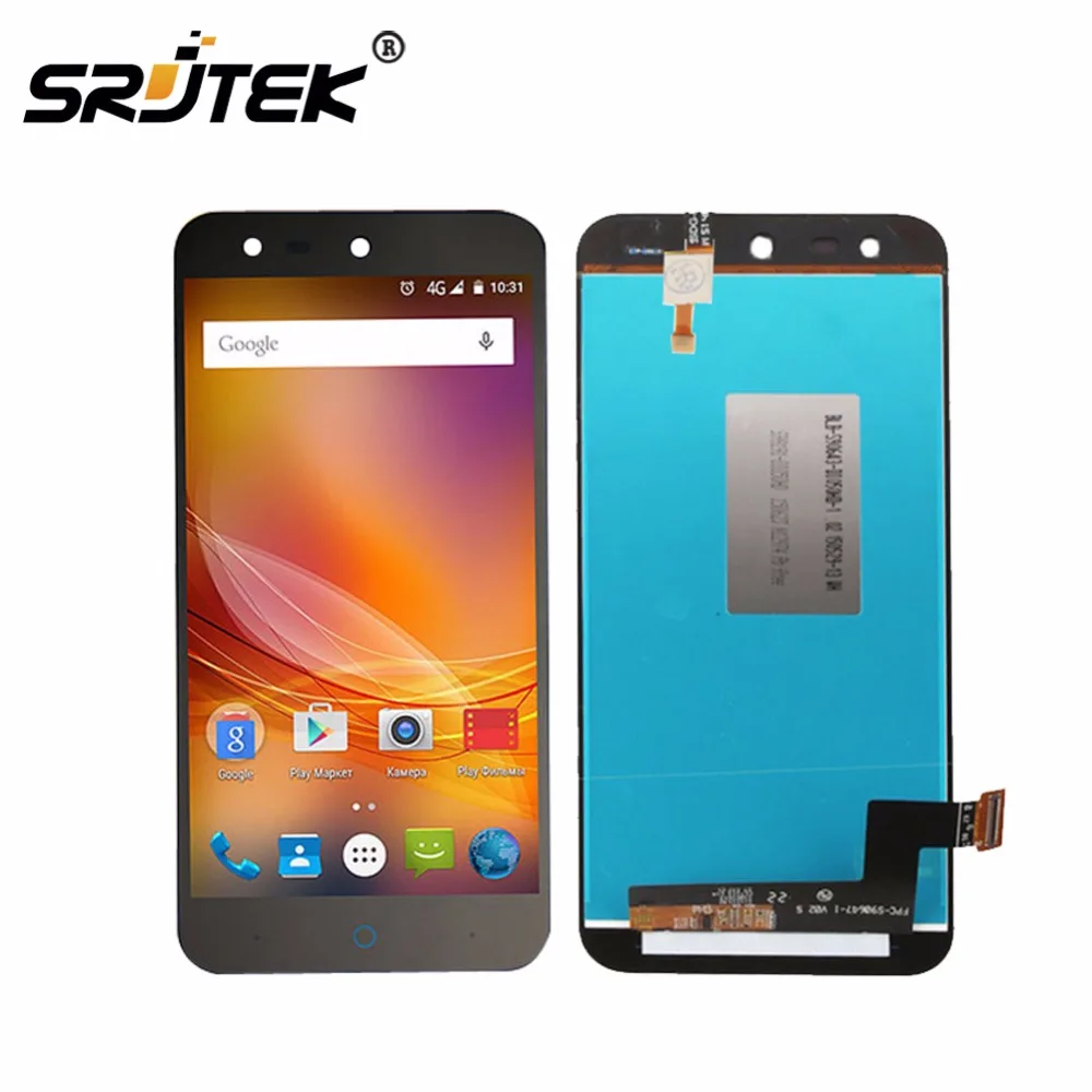 SRJTEK для ZTE Blade X5 / D3 черный 100% новый полный ЖК экран + сенсорный дигитайзер стекло