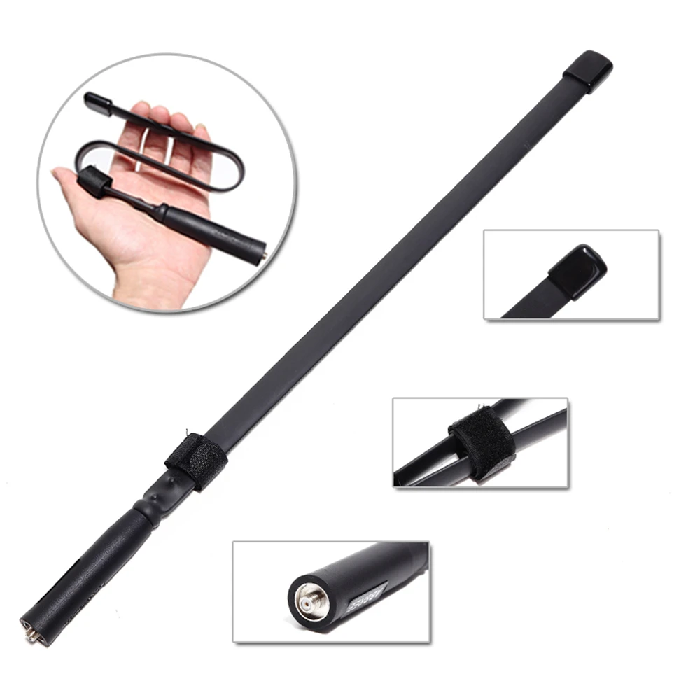 Тактическая антенна 2021 CS SMA-Female Dual Band VHF UHF Складная для боевой охоты рация Baofeng |