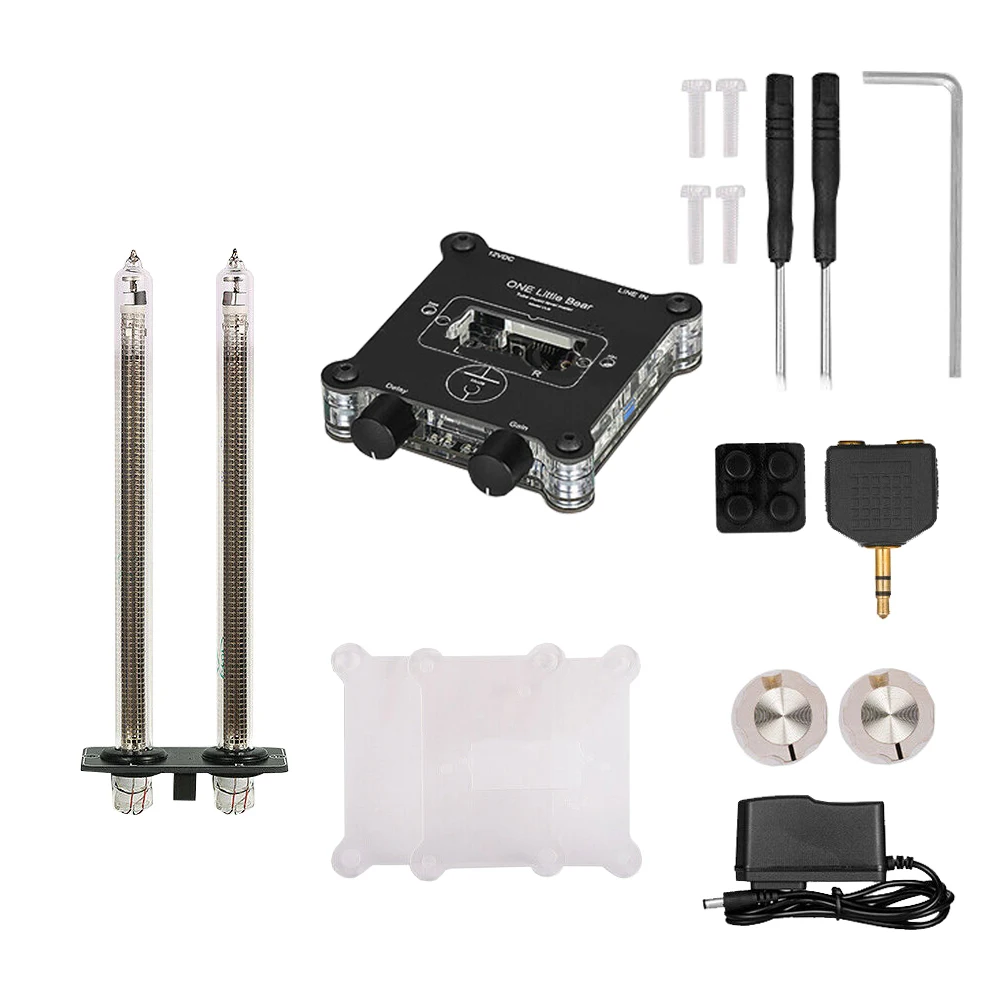 Exquisite Dual IN9 Nixie Tube Sound Level Meter Audio Display Analyzer Music Spectrum MIC Support ACG DB Two Display Modes