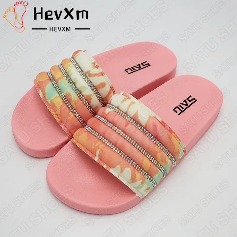 

Candy-colored Shiny Rhinestone Women's Slippers Flat Shoes Women's Slippers Comfortable Flat Slippers Leisure Women's Shoes