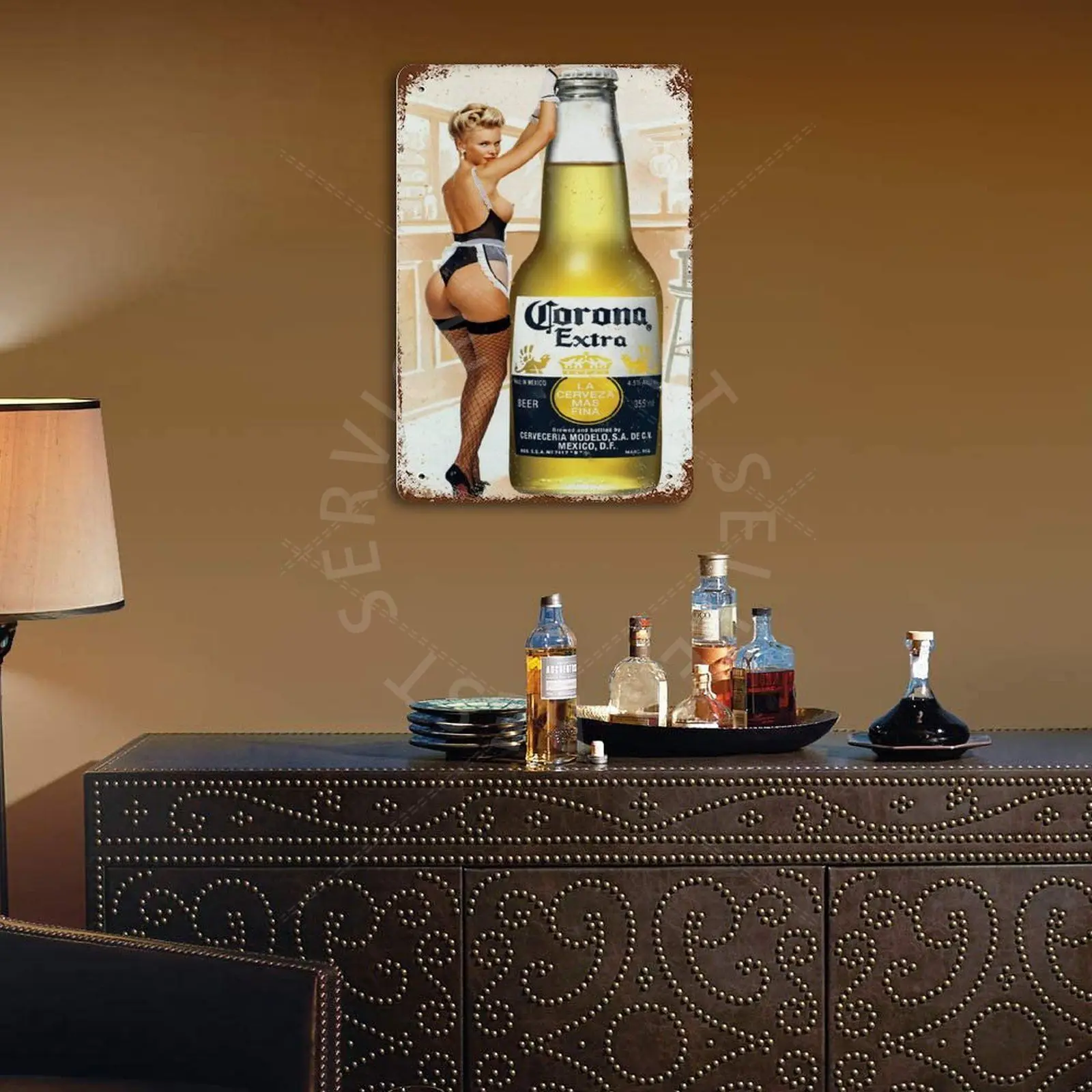 

Beer Pin Up Vintage Beer Plaque Metal Tin Signs Bar Pub Home Garage Wall Decor Plate Retro Poster