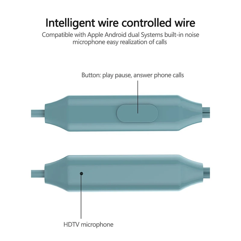 

New In-ear Metal Earphones Mobile Phone Dedicated Wire Control Earphones Computer Mobile Phone Universal Earbud Earphone