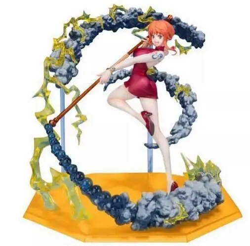 

16 см аниме One Piece Battle Edition Nami черный мяч погода палка Фигурки ПВХ модели игрушки