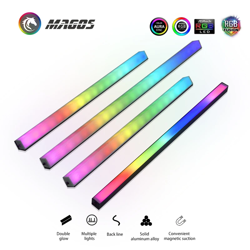Симфония ПК RGB полоса освещения шасси Магнитный D 40 см загрязнения атмосферы 5V ASUS