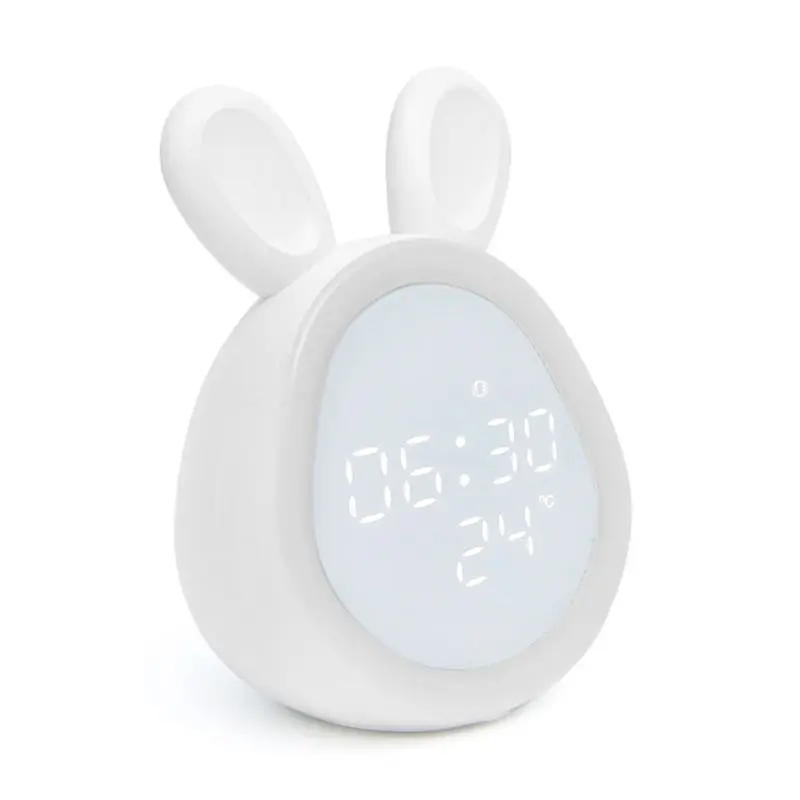 

Bluetooth Alarm Clock LED Night Light Voice Control Temperature Display Bedside