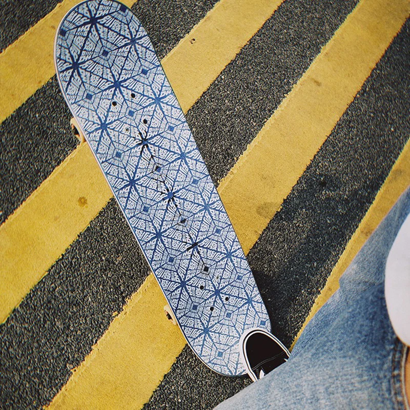 Hollow Skateboard Stickers Graffiti Personalized Double Cross Air Hole DIY Rullalauta Tarrat Sandpaper Anti-slip KC50PJ |