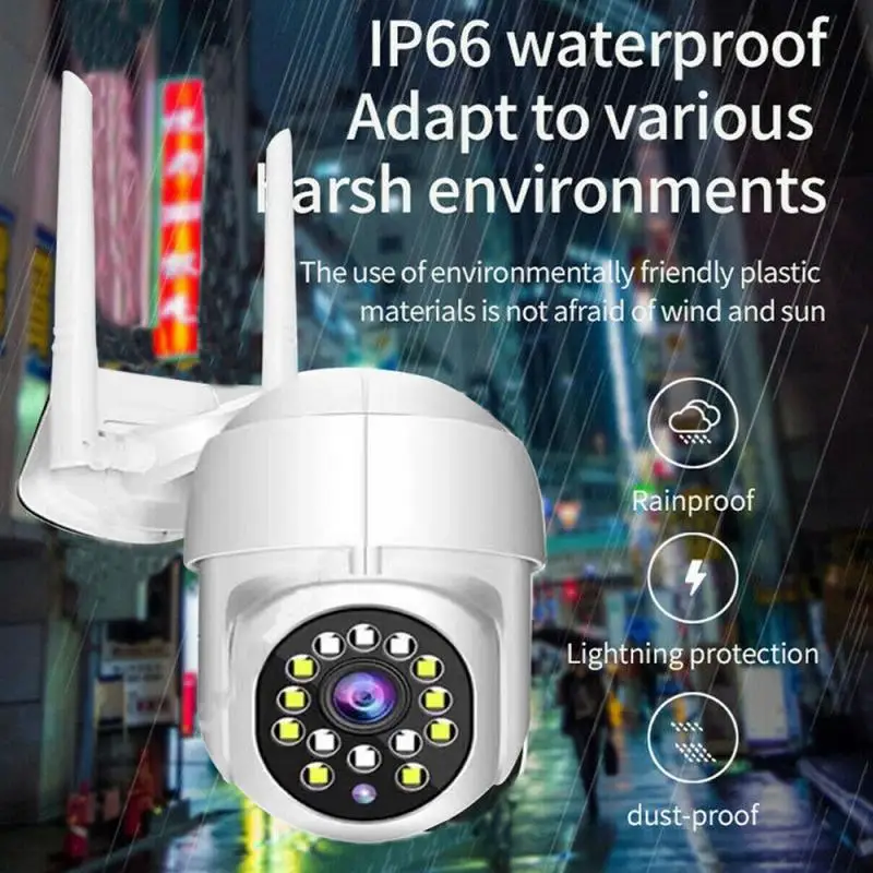 

IP-камера PTZ с Wi-Fi, 1080P, HD, ночным видением и датчиком движения