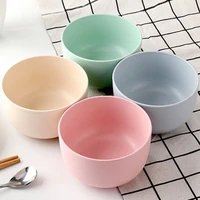 4pcs bamboo fiber rice bowls simple household bowl dish soup rice storage bowl for men