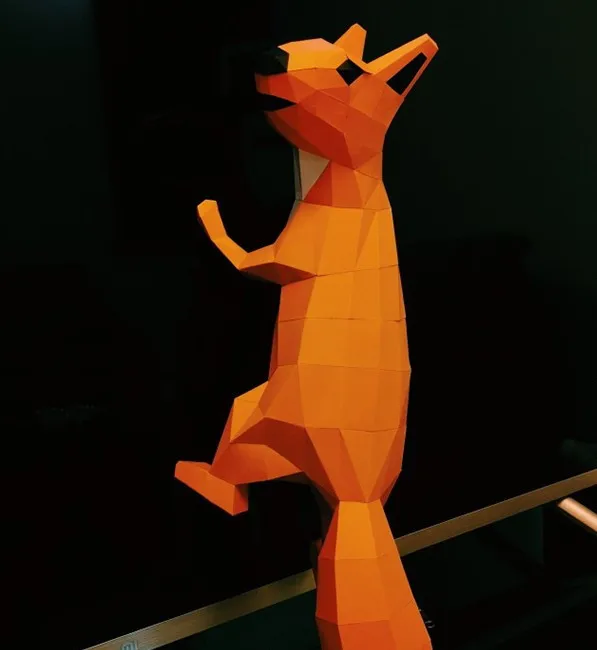 3D бумажная модель белка бумажные изделия домашний декор украшение для стен пазлы