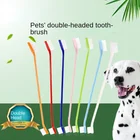 Двухсторонние пластиковые товары для чистки полости рта, нейлоновая проволока, отпечаток собачьей лапы, зубная щетка для кошек и собак, аксессуары для домашних животных