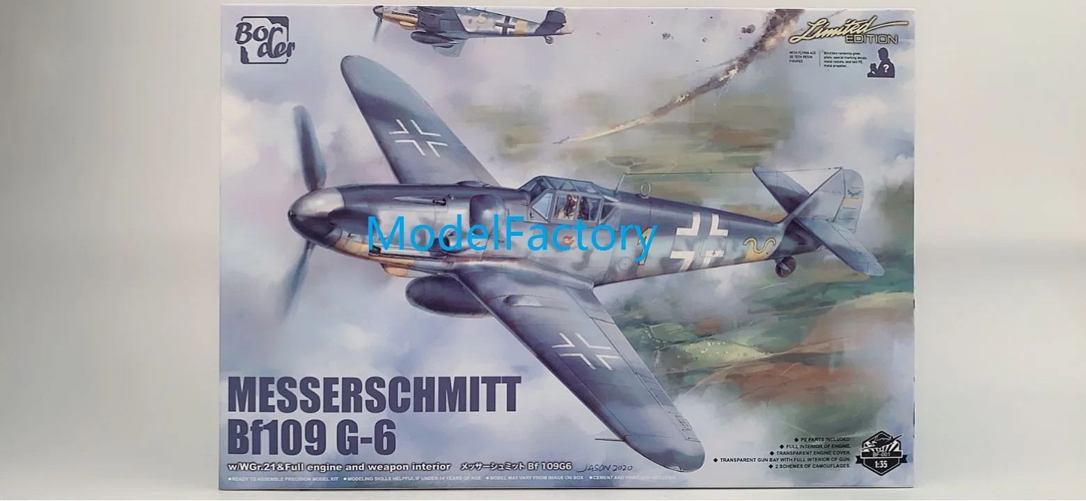 Border BF-001 1/35 Messerschmitt Bf109, Kit de modelos de G-6-0