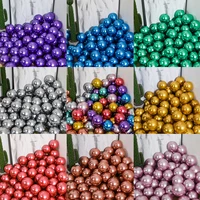 50pcs gold silver black metal latex christmas baby shower balloons wedding 2022 newyears globos birthday party decorations